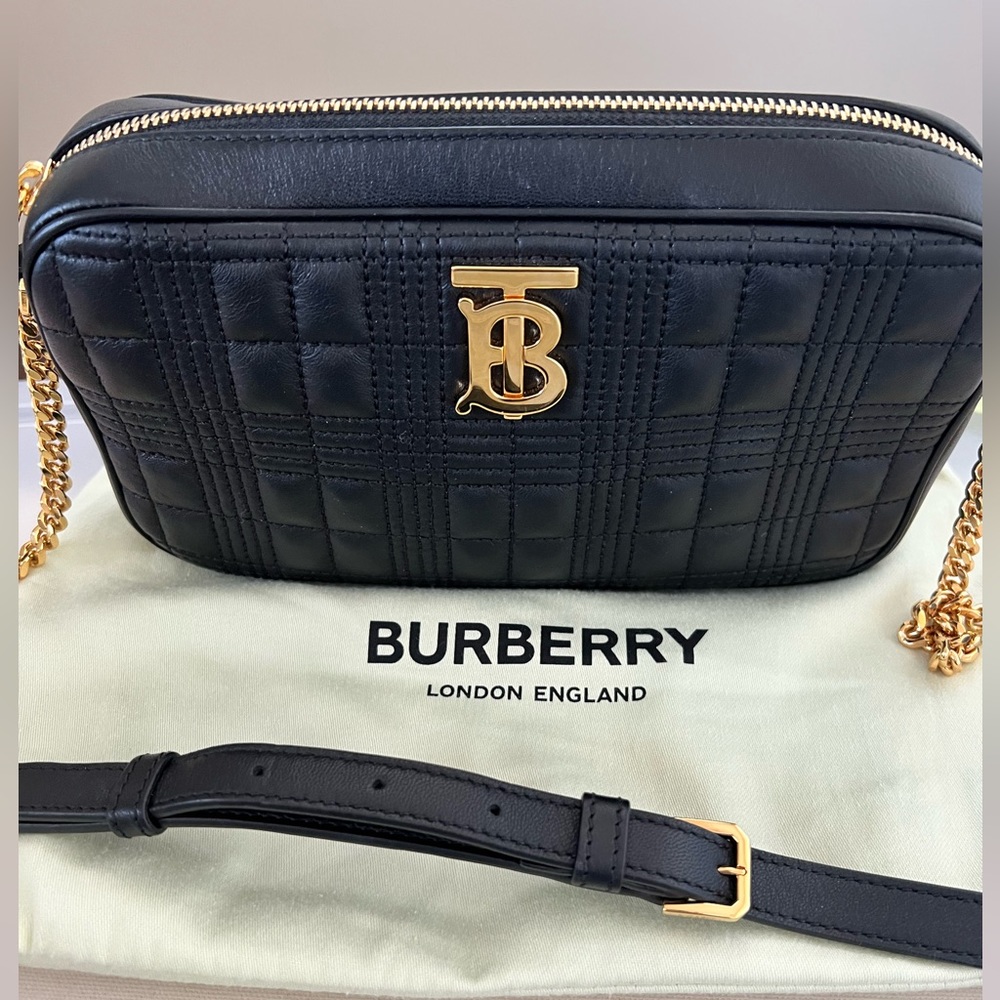 Burberry Lola bag, adjustable chain/ leather strap .